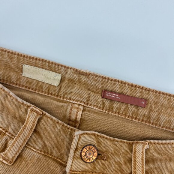 Pilcro Anthropologie The Breaker Jean Women's 28 Relaxed Denim Jeans Copper/Tan - Picture 7 of 12